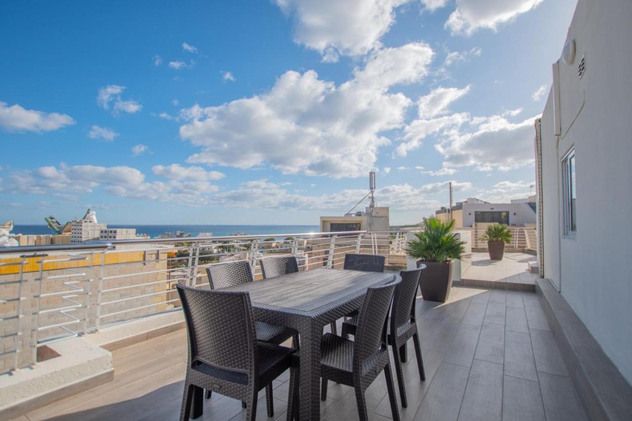 Kernice Penthouse With Sea And Country Views Of Xghajra Eksteriør bilde